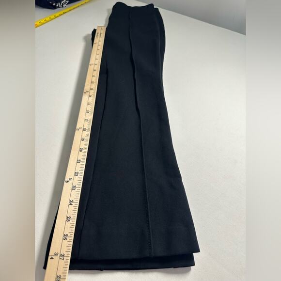 Anthropologie Maeve The Margot Kick Flare Cropped Pants Black Size Small Pull On - Picture 3 of 6